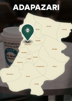 Sakarya Eğitim ve Araştırma Hastanesi yanında yer alan modern tasarımlı Eski Kafalı Kahveci şubesi dış çekimi.